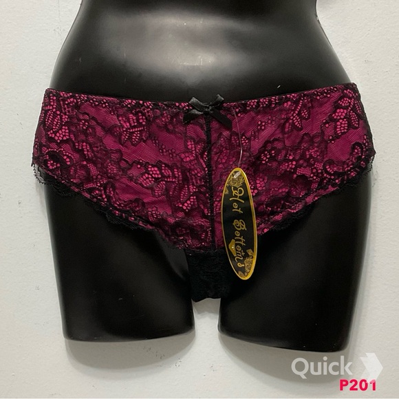 M - NWT 3 pcs Floral Lace Low-Rise Panties - Picture 3 of 6